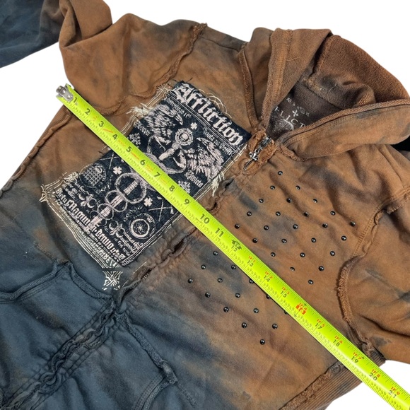 Affliction Womens Full Zip Hoodie - Picture 5 of 8